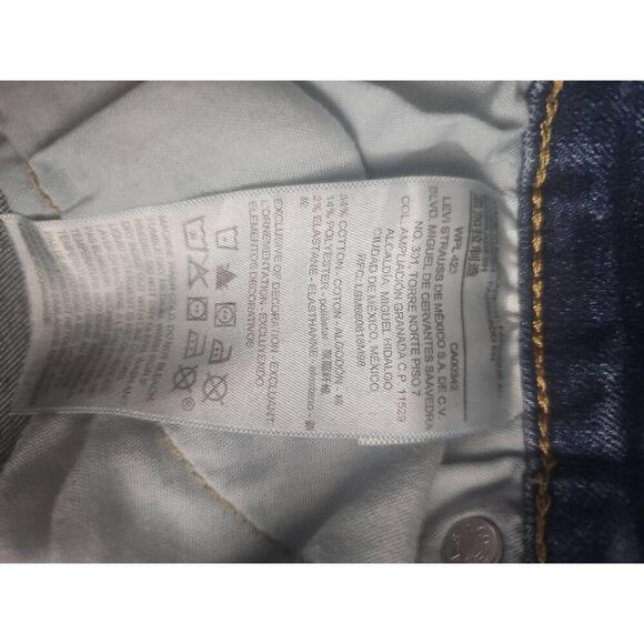 Denizen By Levis Size 14 Blue Boyfriend Jeans Mid Rise Stretchy - Picture 7 of 8